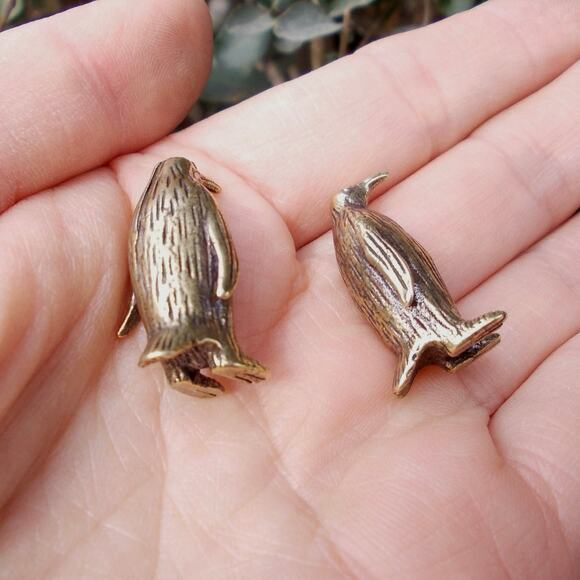 New Tiny Brass Penguin - Picture 5 of 7